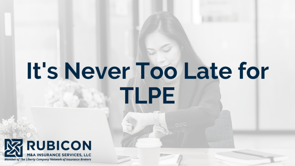 Its NeveRubicon - Patrick Stroth - Its Never Too Late for TLPEr Too Late for TLPE